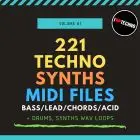 221 Techno Synths MIDI Files Vol 1 (Sample Pack MIDI/WAV)