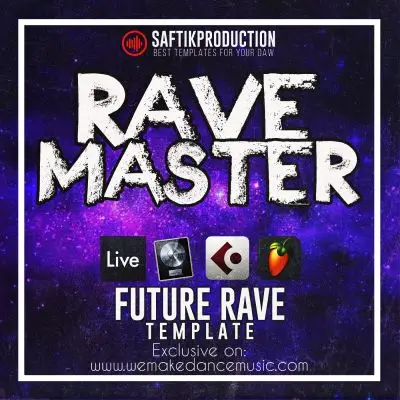 Rave Master - Future Rave Template for Ableton Live, Logic ProX, Cubase and FL StudioAbleton Templates, Logic Pro Templates, FL Studio Templates, Cubase Templates