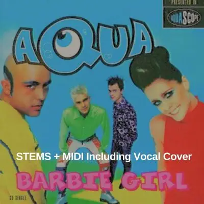 Barbie Girl_Aqua_Stems+MidiAudio STEMS, MIDI FIles