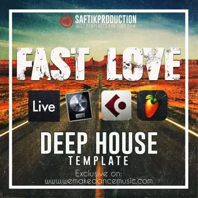 Fast Love - Slap House Template for Ableton Live, Logic ProX, Cubase and FL StudioAbleton Templates, Logic Pro Templates, FL Studio Templates, Cubase Templates