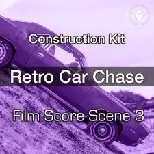 Retro Car Chase Scene 3