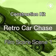 Retro Car Chase Scene 1